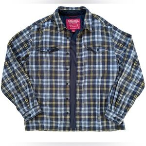 Eastern Mountain Sports Plaid Retro Button Up Jacket Shirt